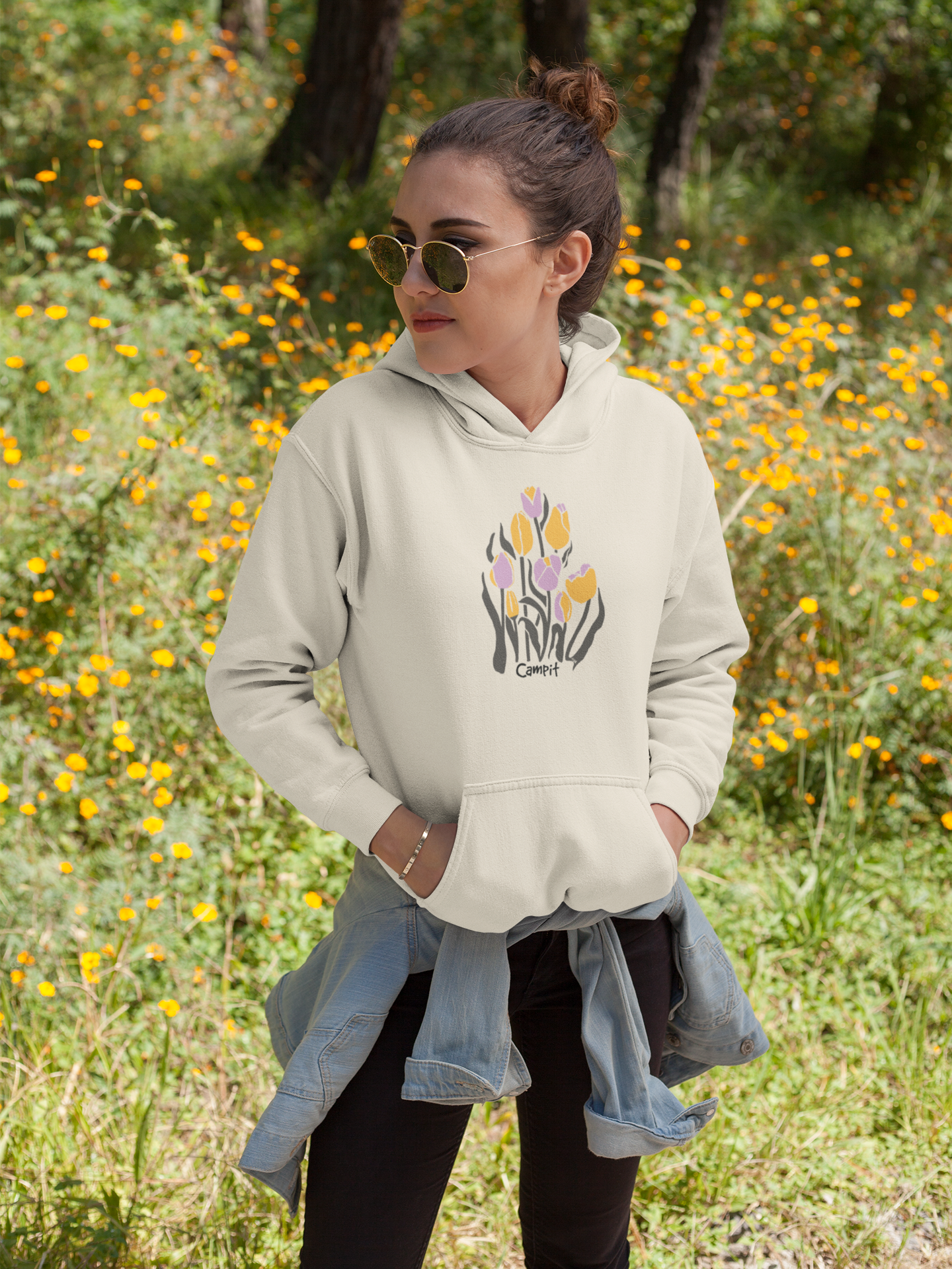 Campit Tulips Unisex Hoodie