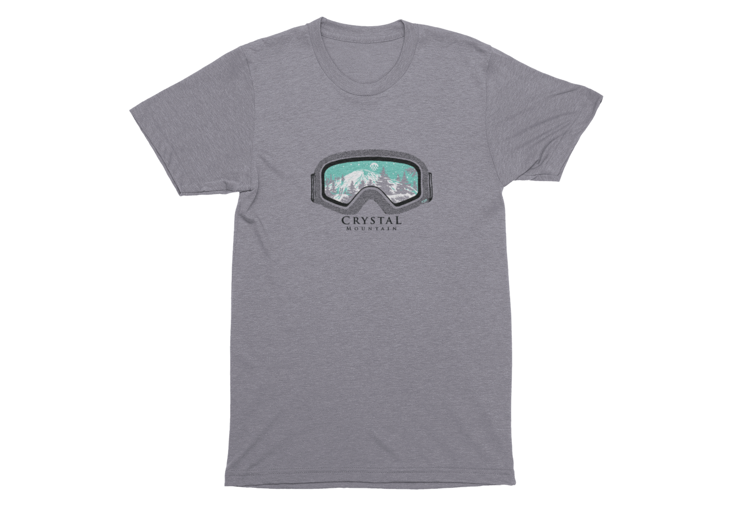 Crystal Mountain Goggles Unisex Tee