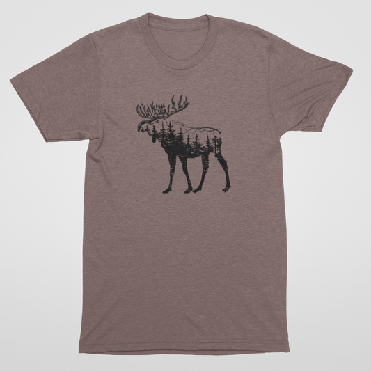 Woodland Moose Unisex Tee