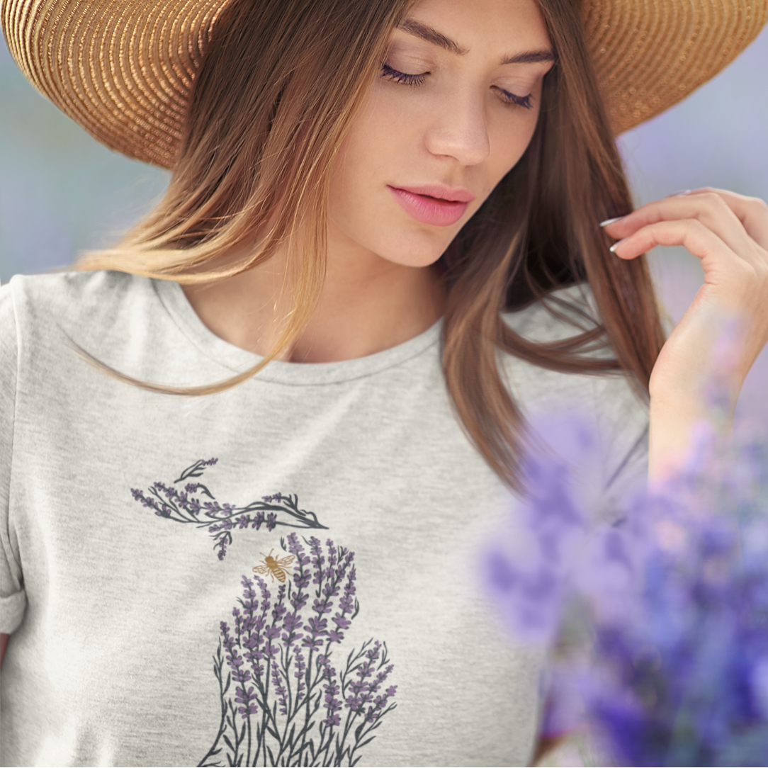 Michigan Lavender Field Unisex Tee