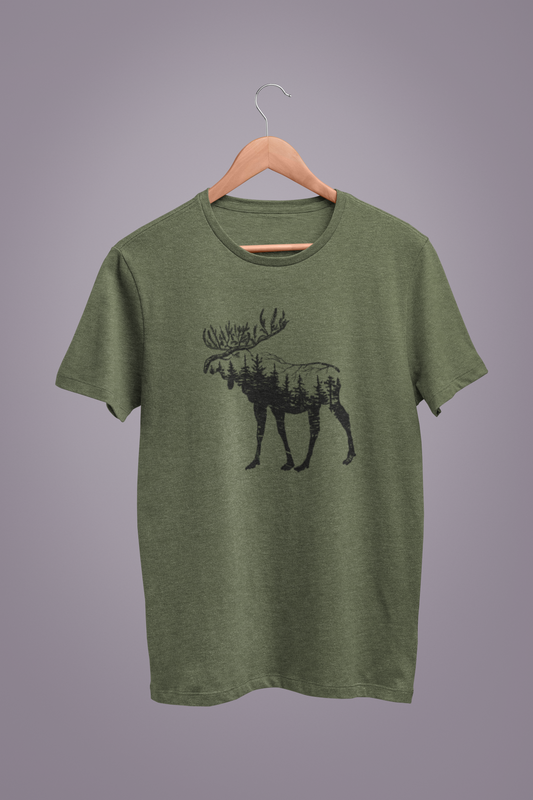 Woodland Moose Unisex Tee