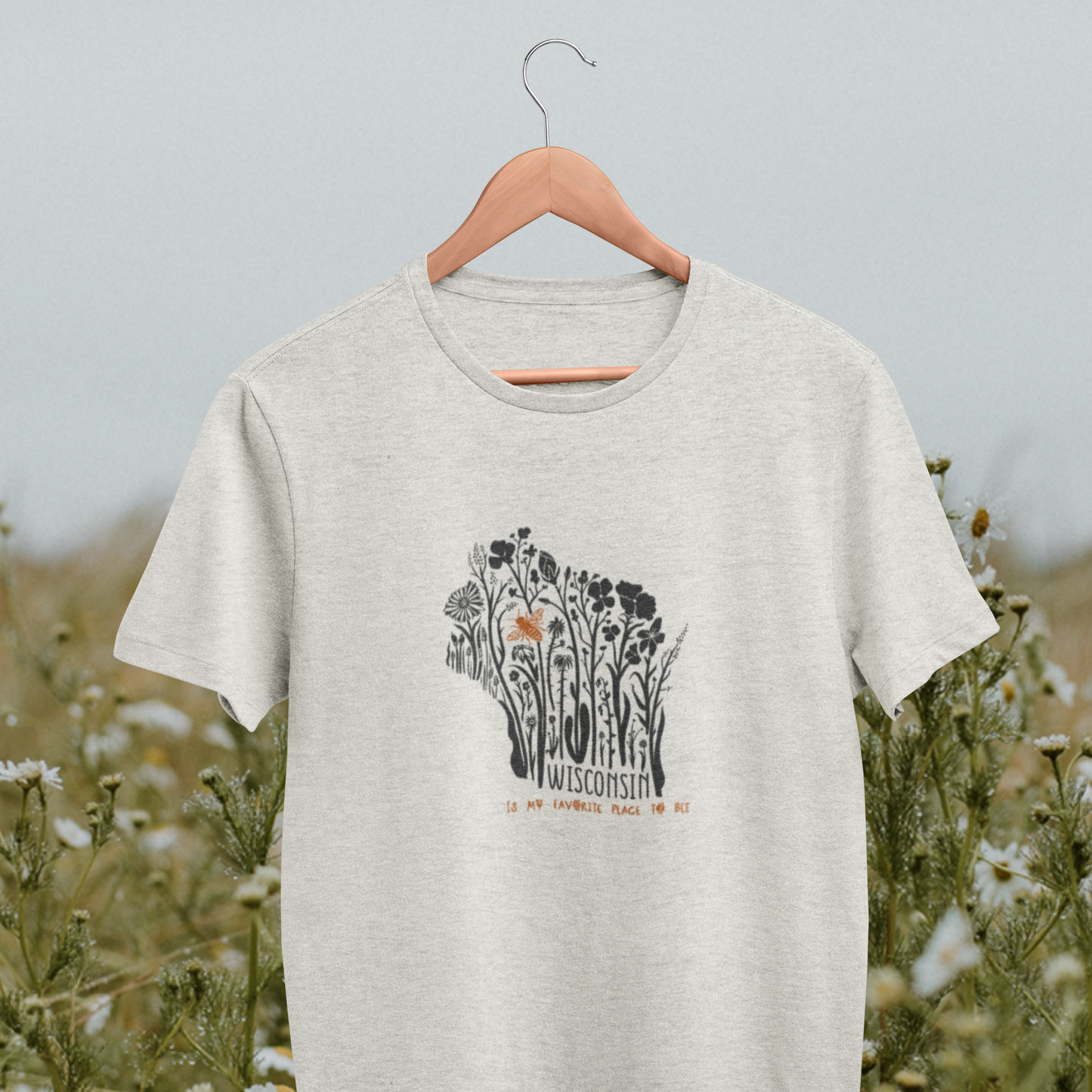 Wisconsin is My Favorite Place to Bee Unisex Tee
