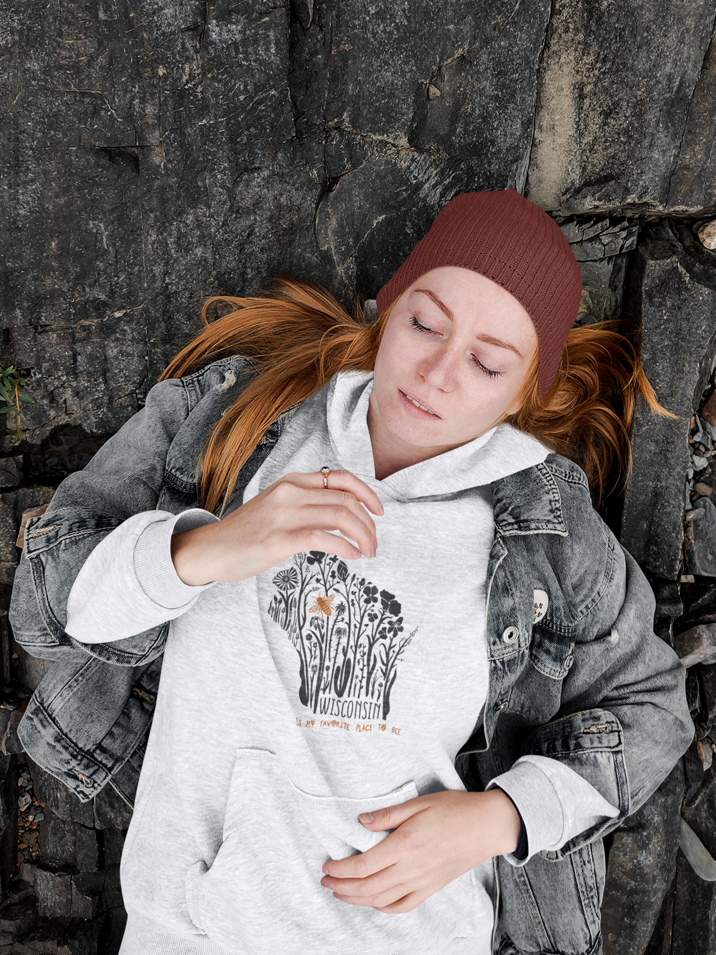 Wisconsin is my Favorite Place to Bee Unisex Hoodie