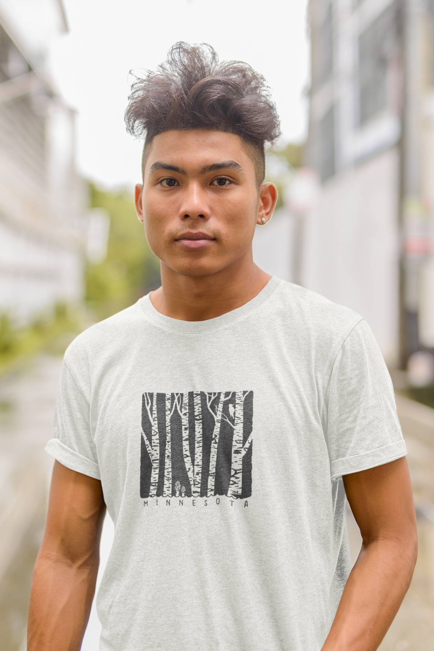 Birch Forest Unisex Tee: Minnesota