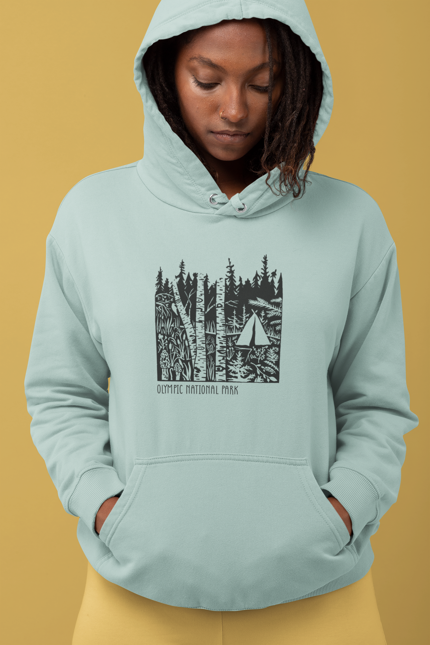 Customize it! Rustic Camping Unisex Heavyweight Hoodie