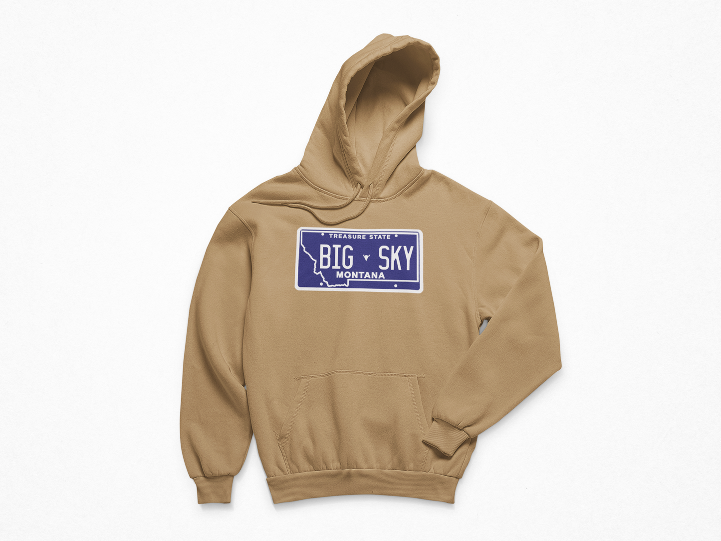 Big Sky License Plate Unisex Heavyweight Hoodie