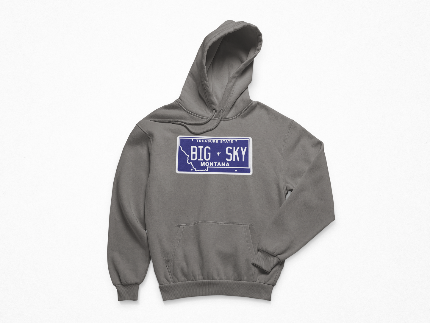 Big Sky License Plate Unisex Heavyweight Hoodie