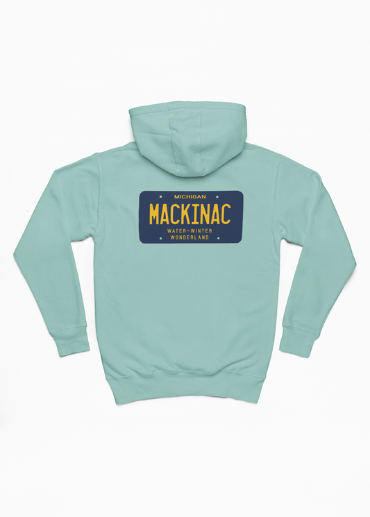 Mackinac License Plate Unisex Heavyweight Hoodie (Copy)