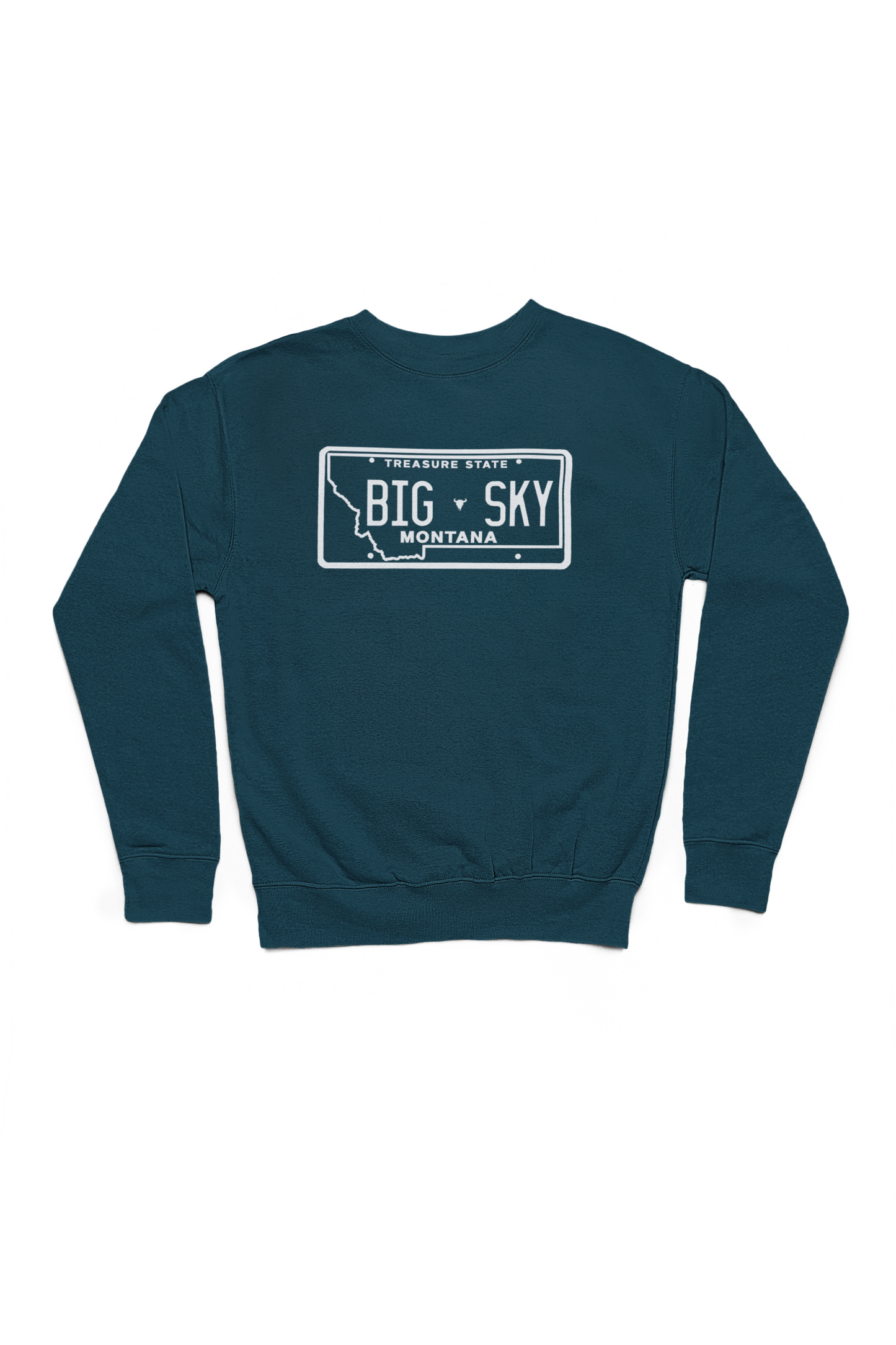 Big Sky License Plate Tram Unisex Crew