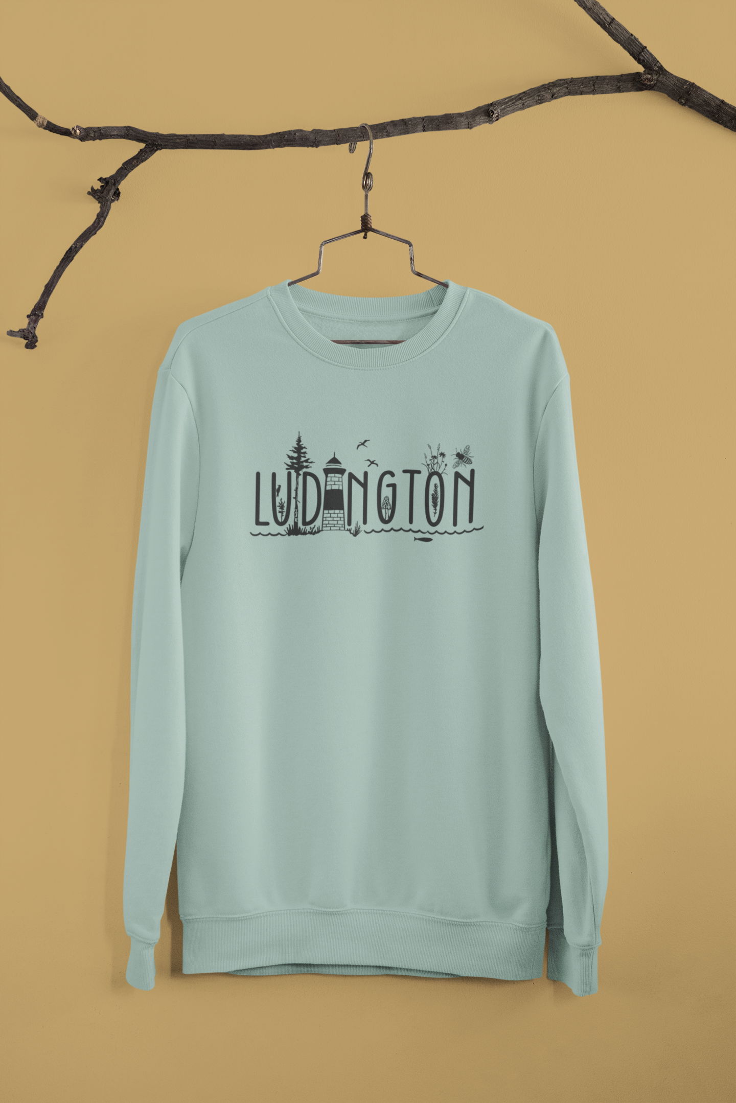 Summertime in Ludington Unisex Crew