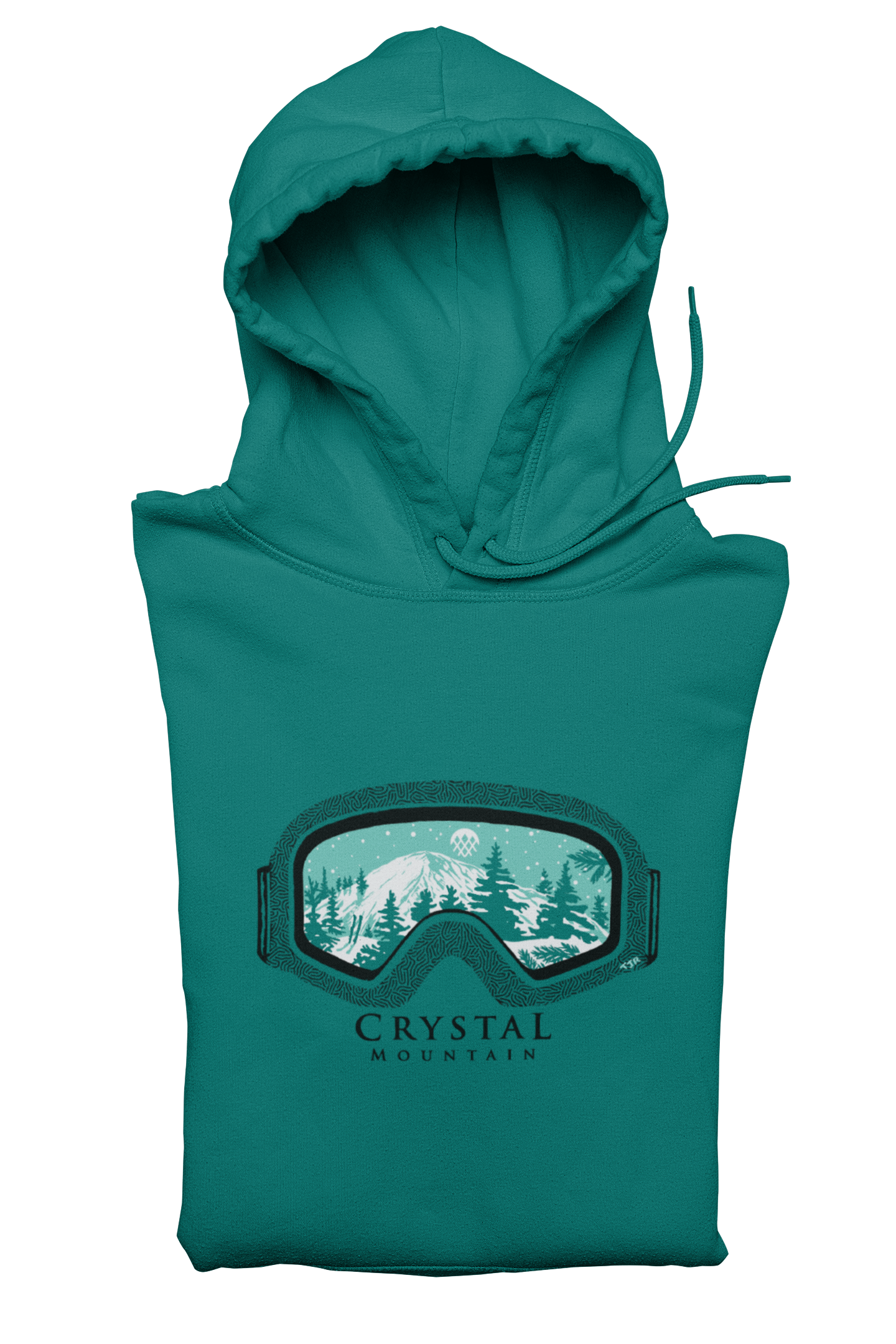 Crystal Mountain Goggles Unisex Hoodie