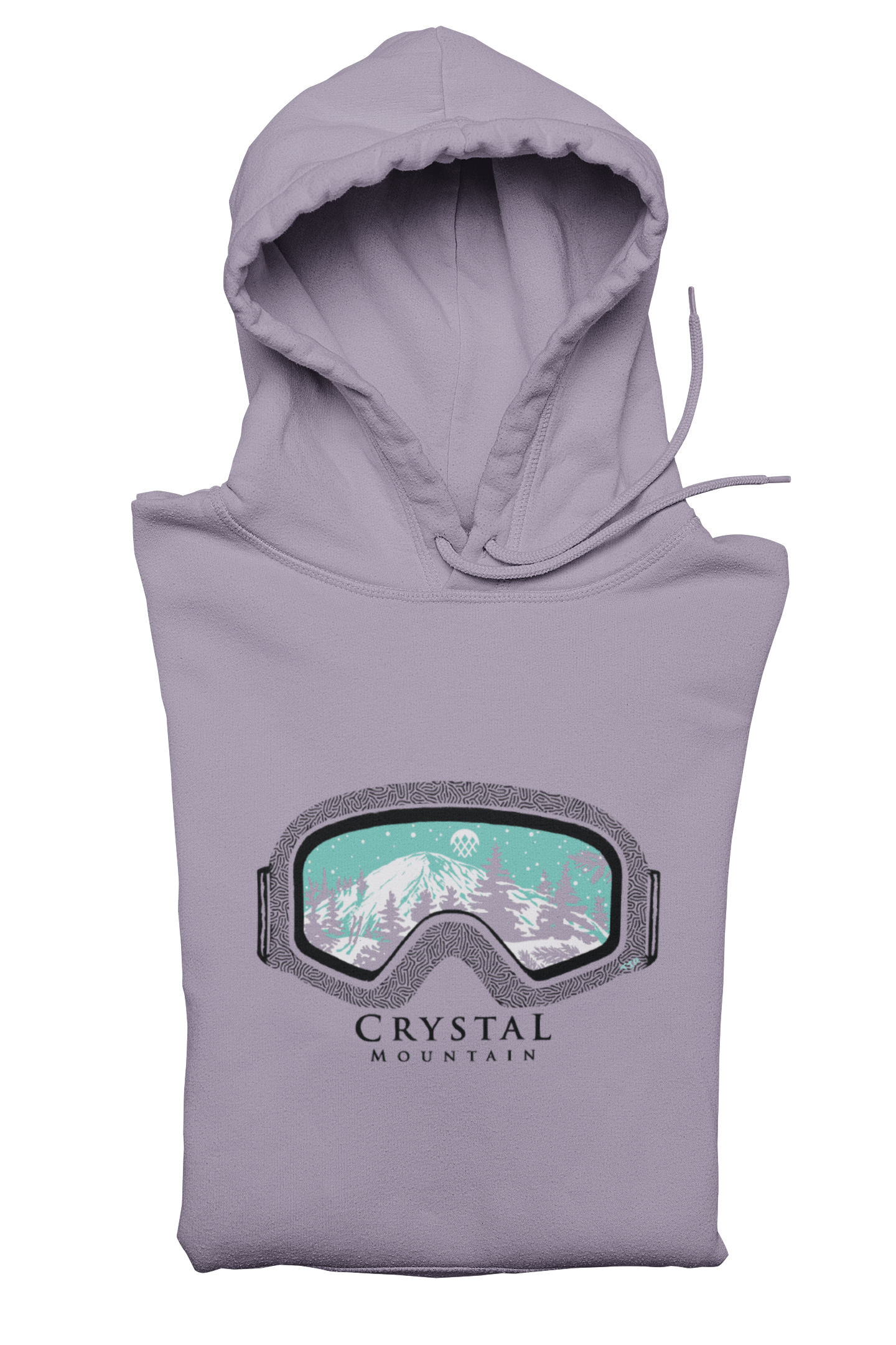 Crystal Mountain Goggles Unisex Hoodie