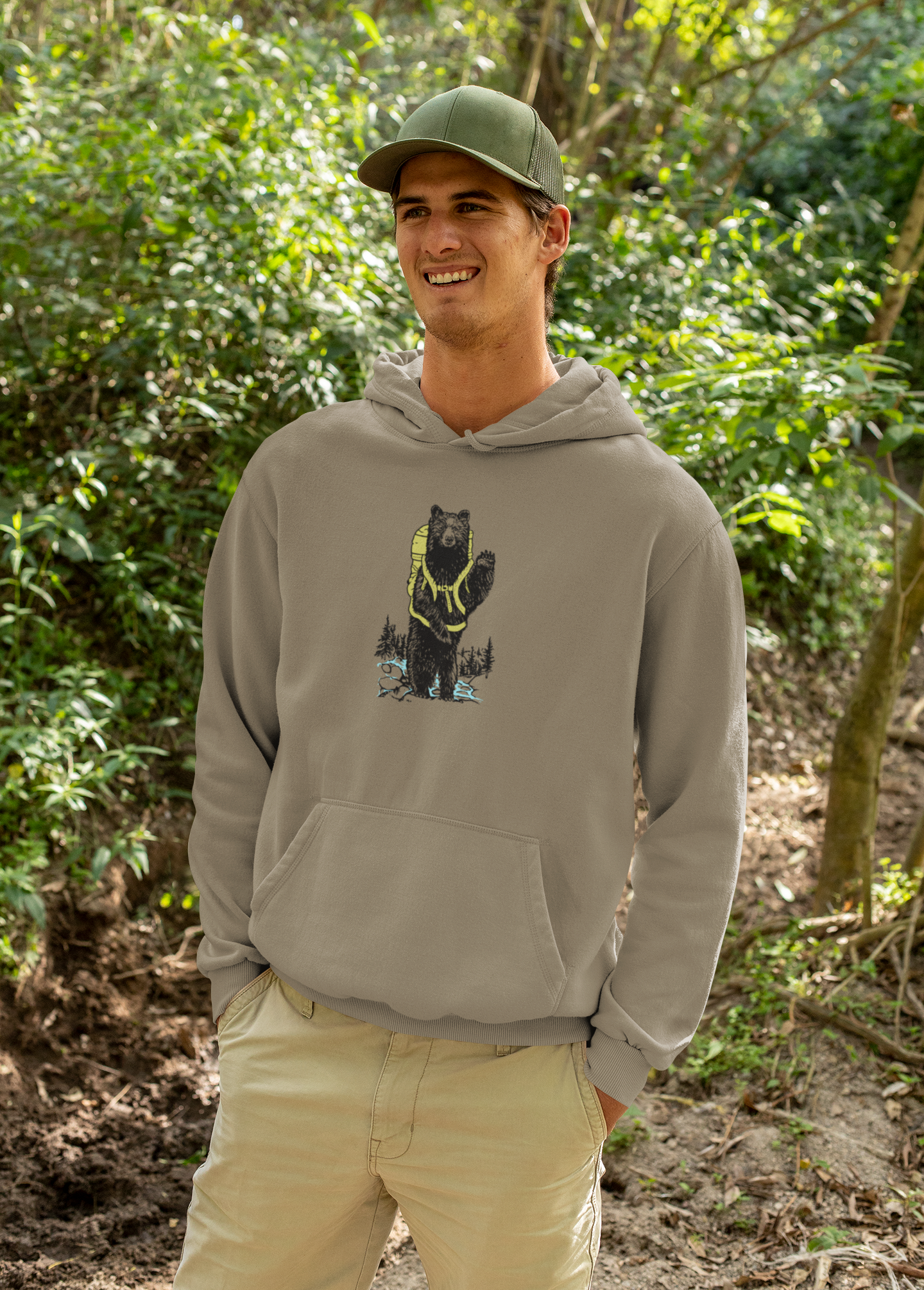 Hiking Buddy: Minnesota Midweight Unisex Hoodie