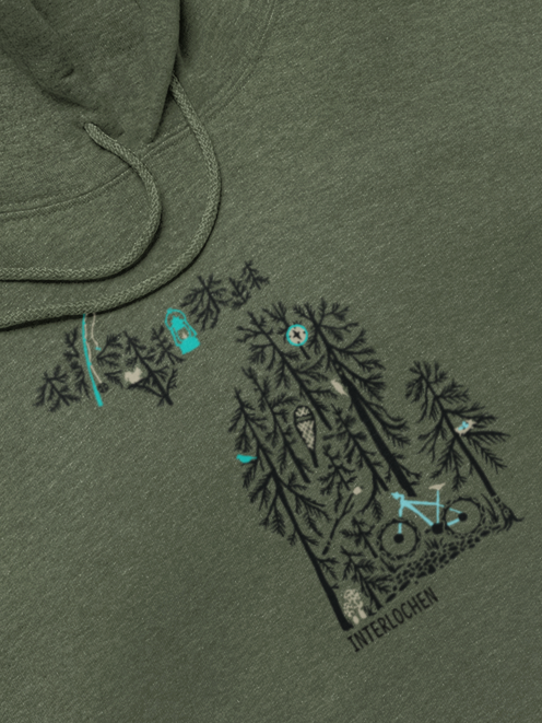 One with Nature Unisex Hoodie: Interlochen