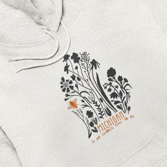 Michigan Bee Unisex Hoodie
