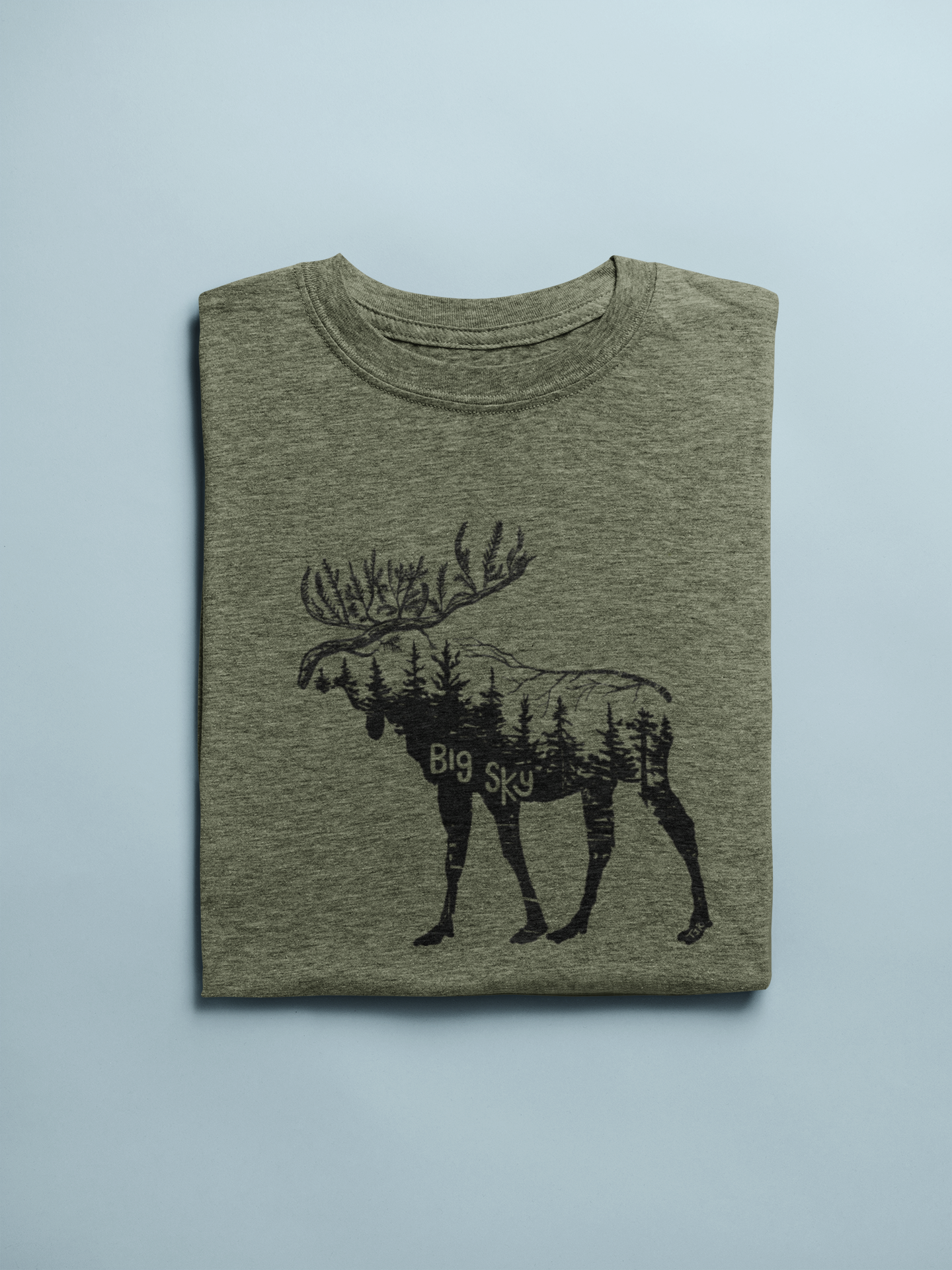 Big Sky Woodland Moose Unisex Tee