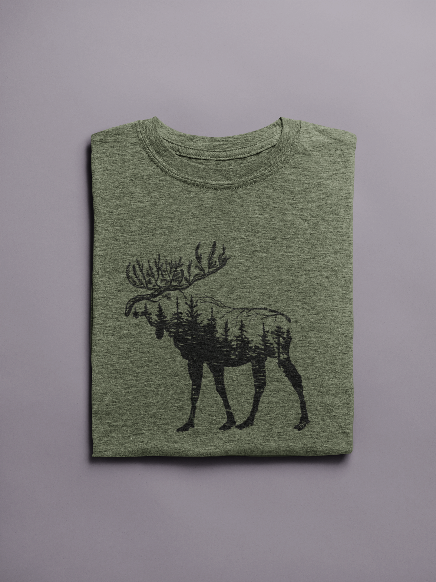 Woodland Moose Unisex Tee