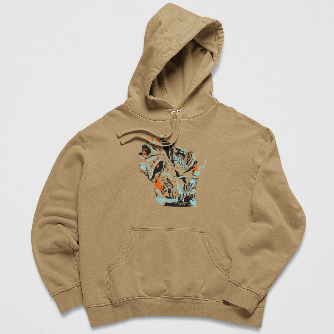 Birds of Wisconsin Midweight Hoodie