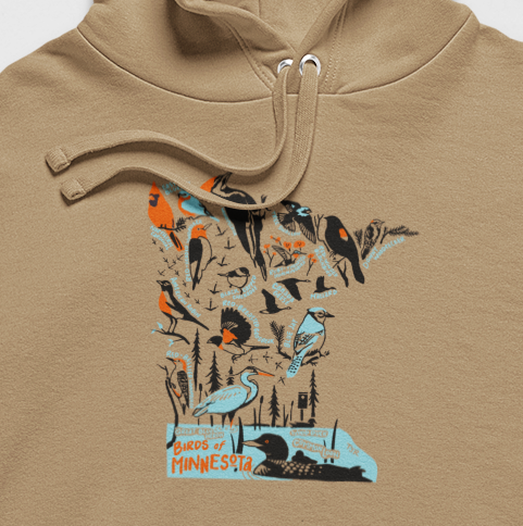 Birds of Minnesota Midweight Hoodie