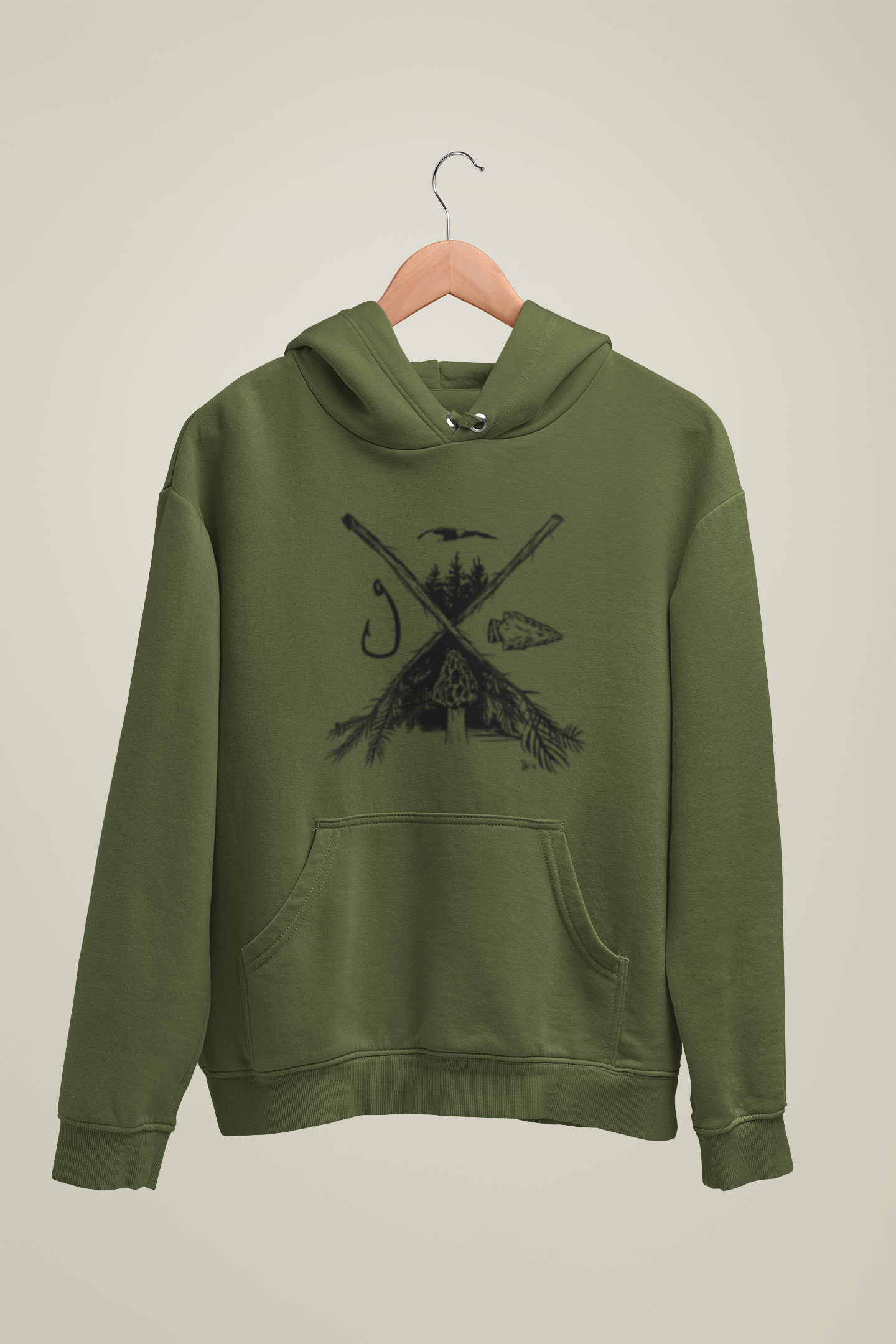 Fish, Forage + Hunt Hoodie.