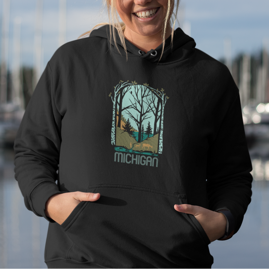Water's Edge: Michigan Midweight Hoodie
