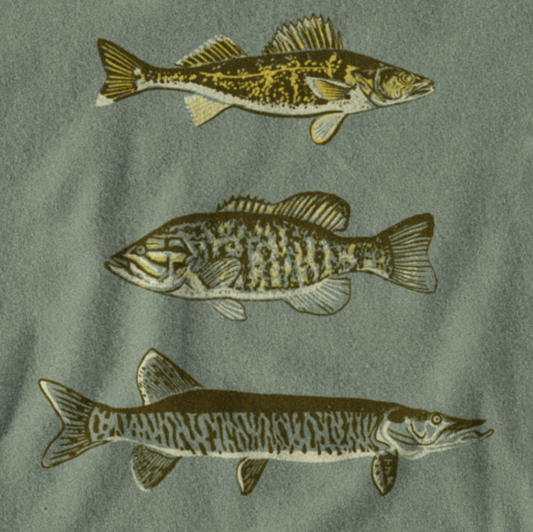 Fish Trio Unisex Tee (GCPS logo on sleeve)