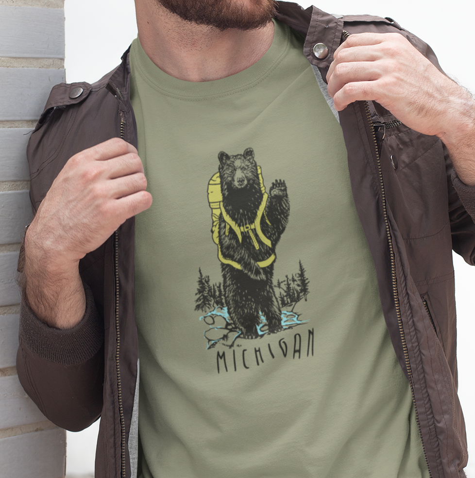 Hiking Buddy: Michigan Unisex Tee