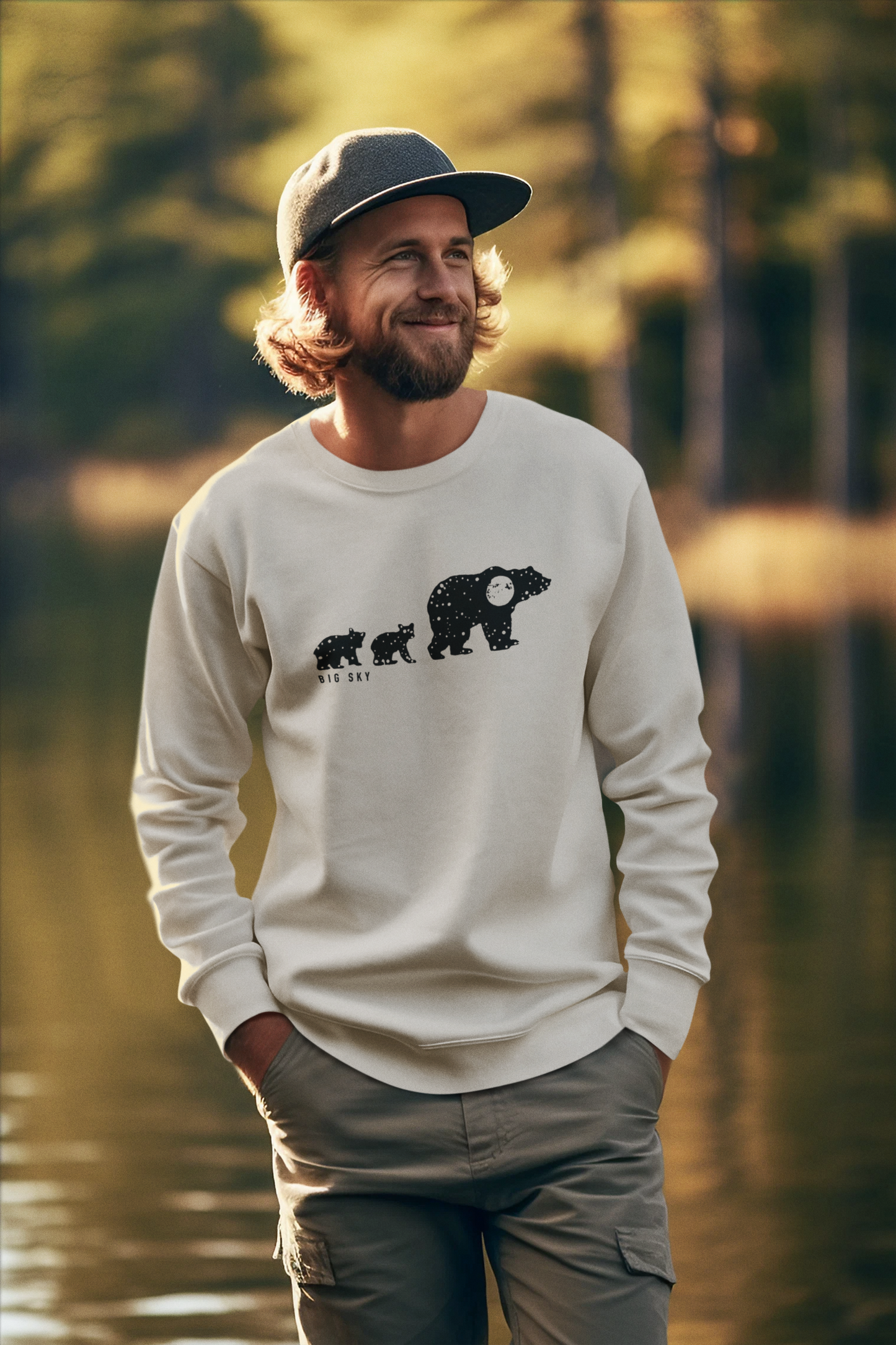 Big Sky Bears Unisex Sponge Crew