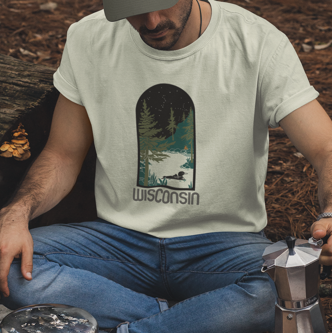 Northern Nights: Wisconsin Unisex Tee