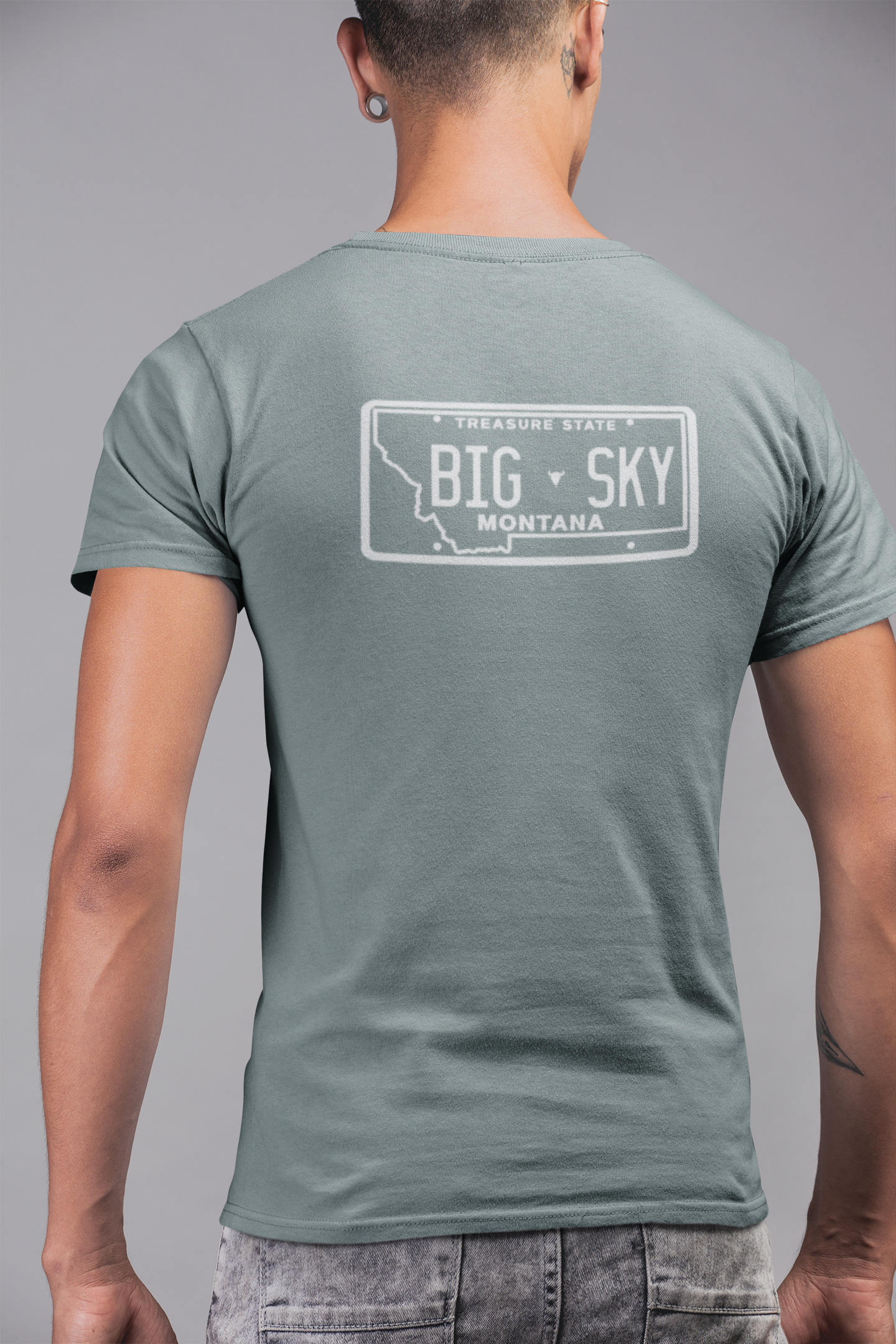 Big Sky License Plate Unisex Tee