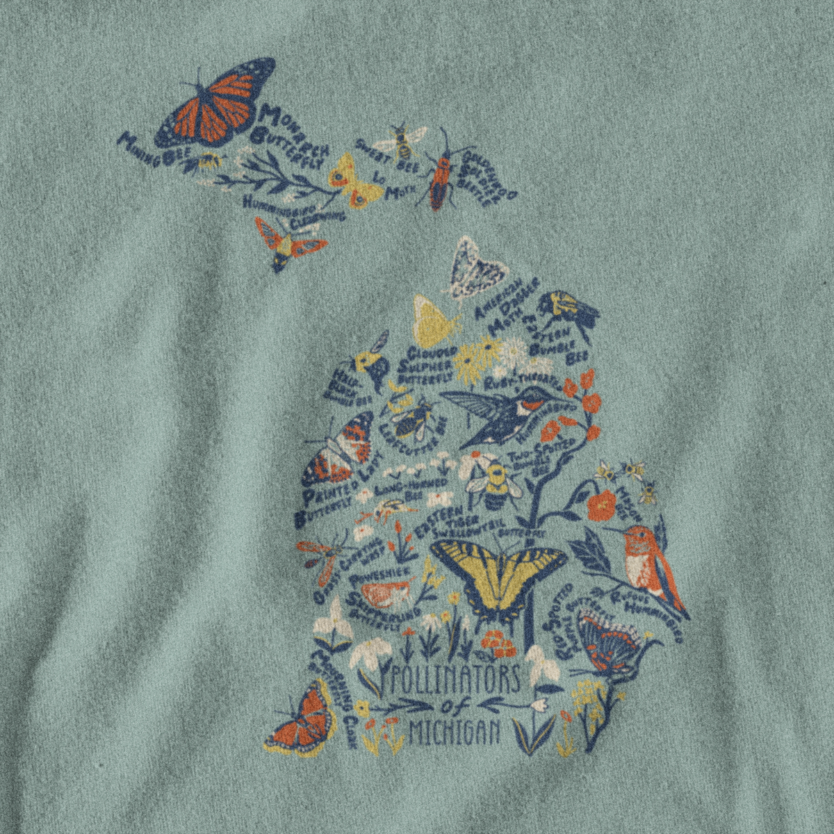 Pollinators of Michigan Unisex Tee