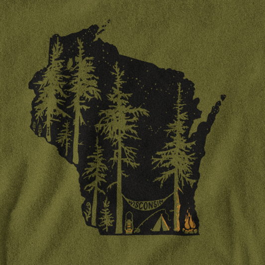 Wisconsin Camping Unisex Tee