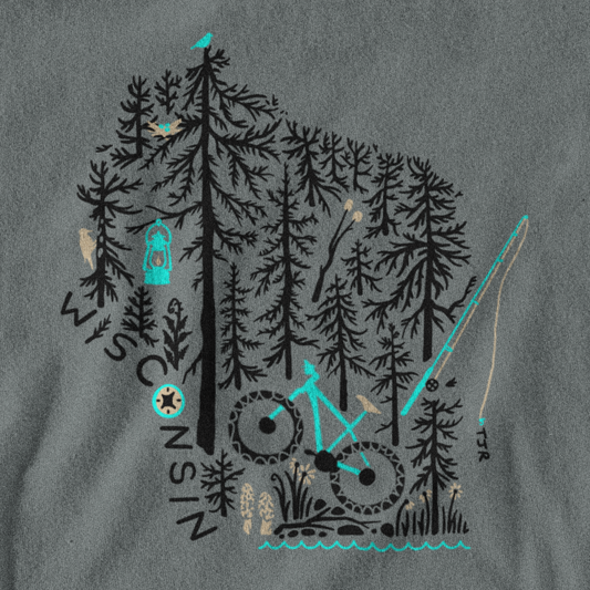 One with Nature Unisex Tee: Wisconsin