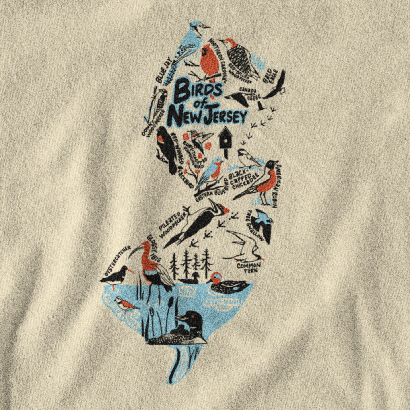 Birds of New Jersey Unisex Tee