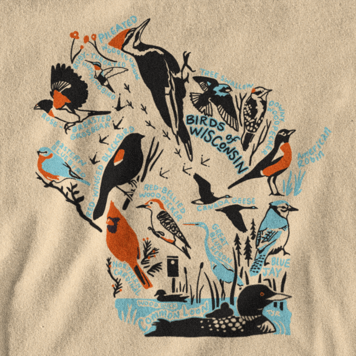 Birds of Wisconsin Unisex Tee