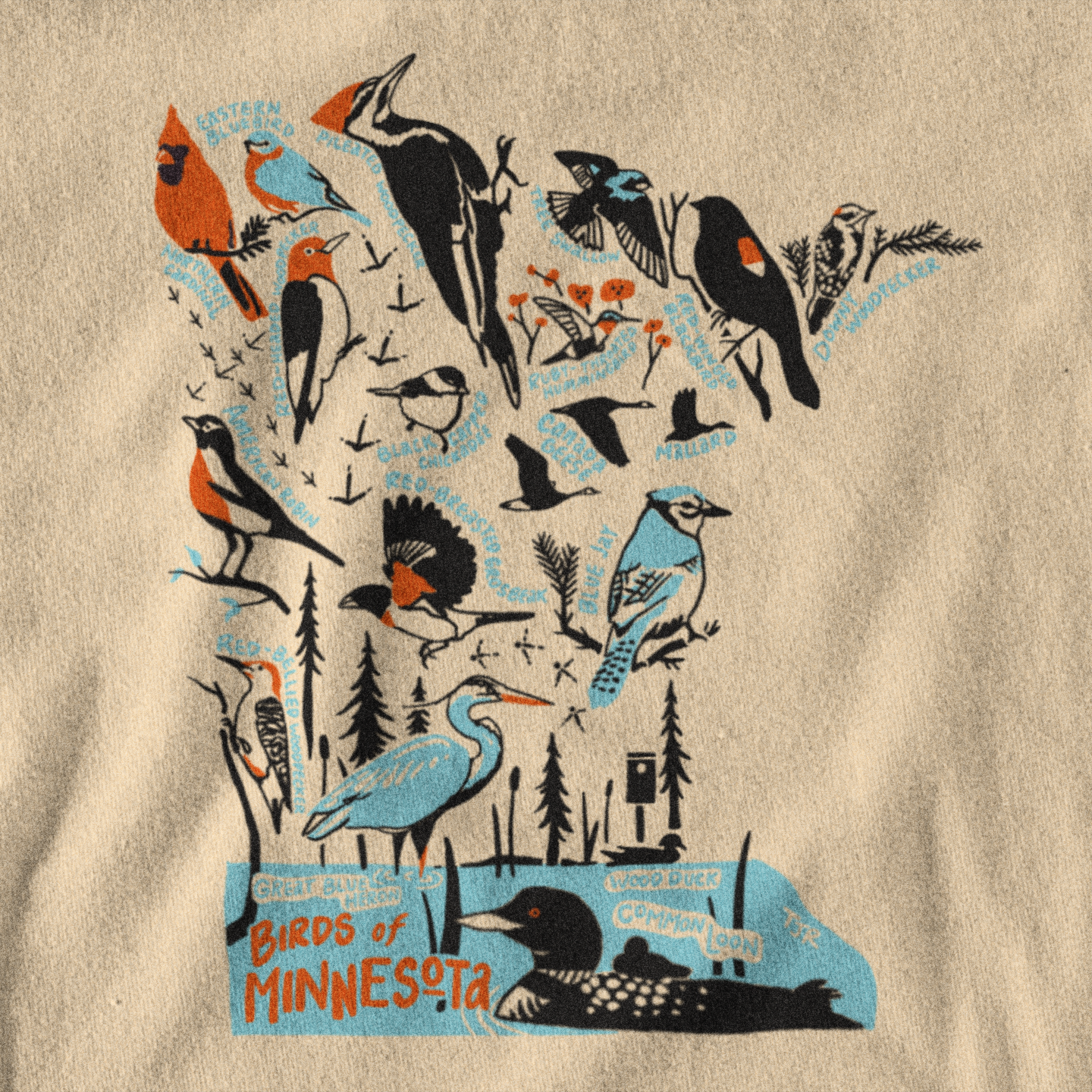 Birds of Minnesota Unisex Tee