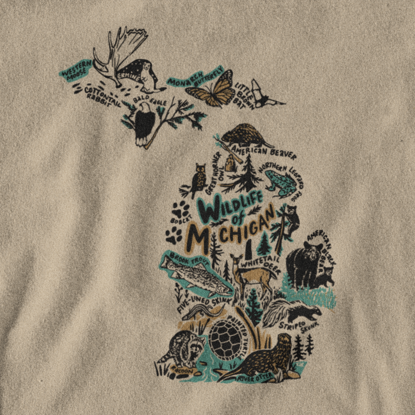 Wildlife of Michigan Unisex Tee