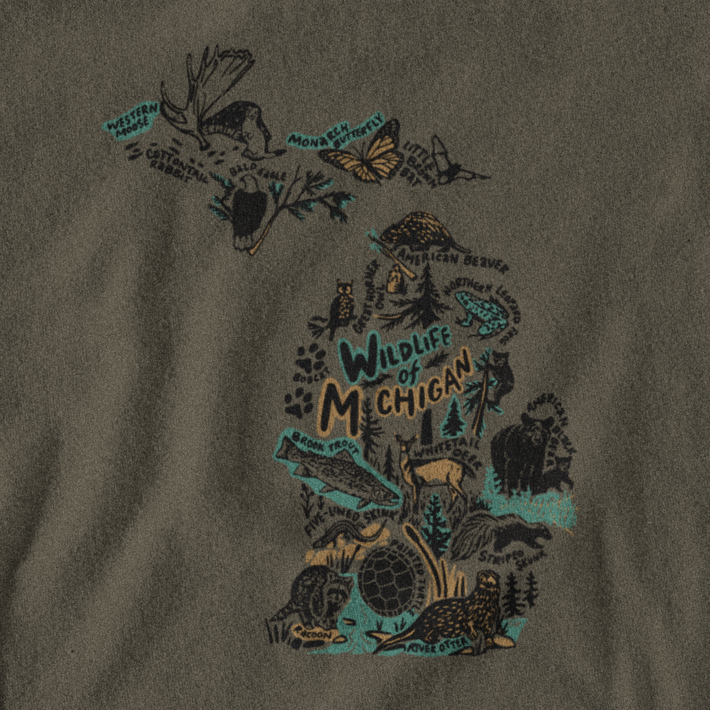 Wildlife of Michigan Unisex Tee
