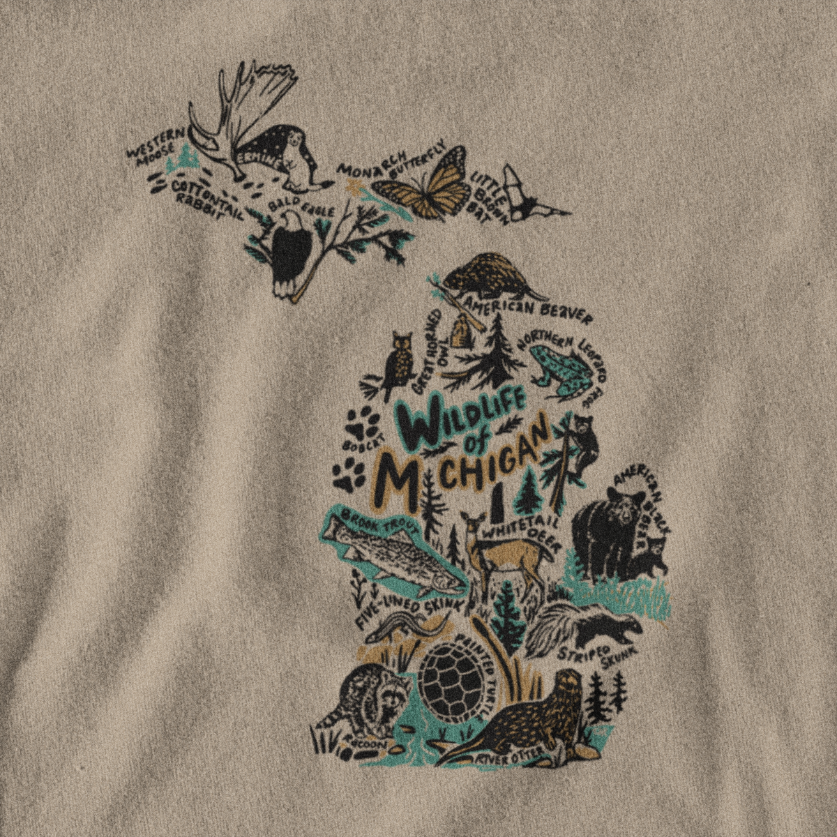 Wildlife of Michigan Unisex Tee