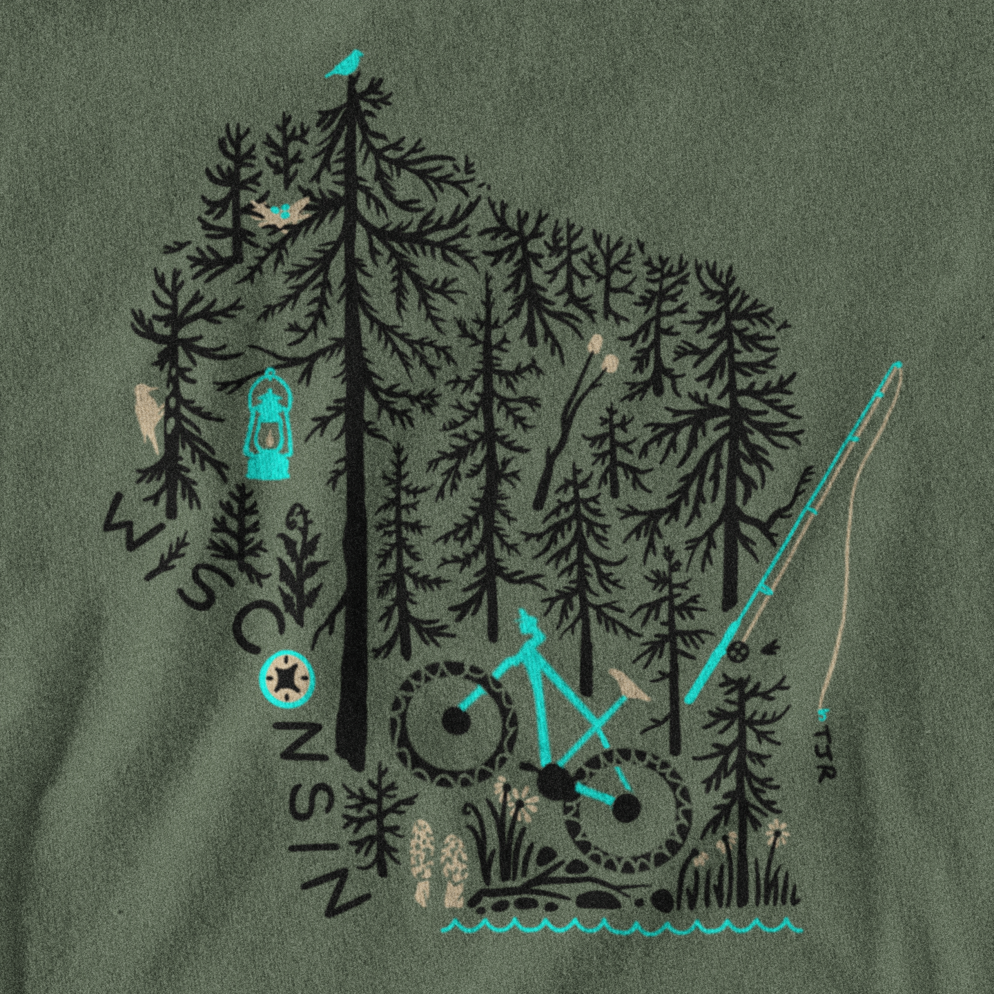 One with Nature Unisex Tee: Wisconsin