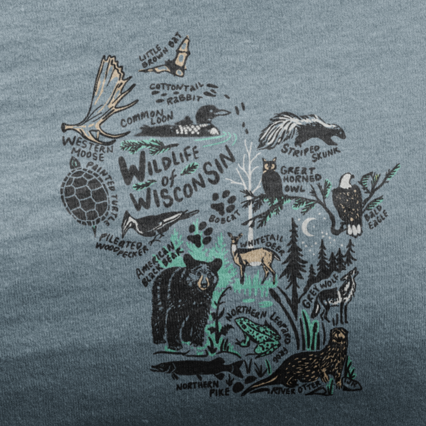 Wildlife of Wisconsin Unisex Tee