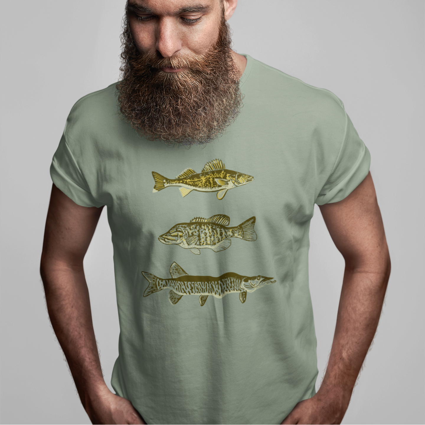 Fish Trio Unisex Tee (GCPS logo on sleeve)