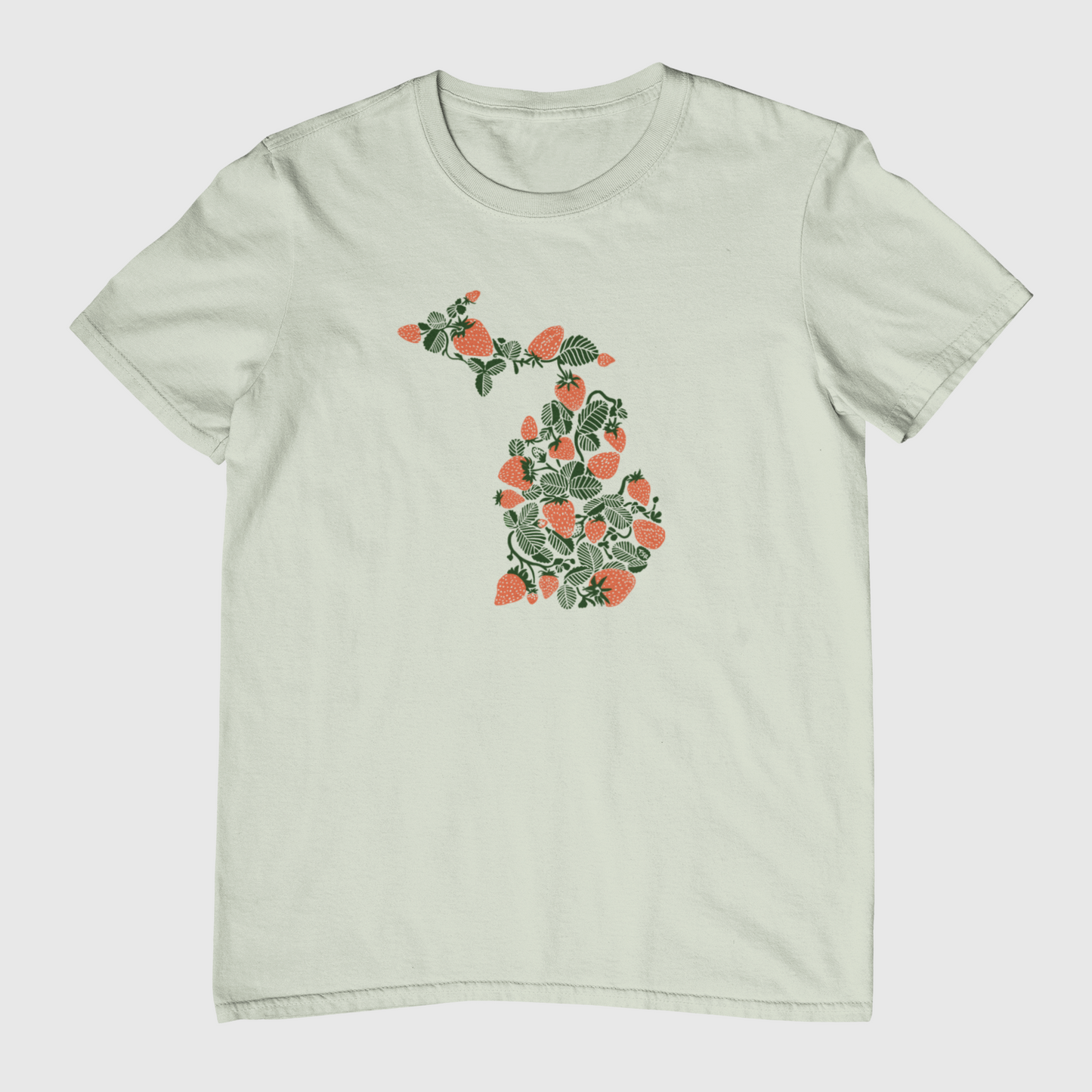 Michigan Strawberry Patches Unisex Tee