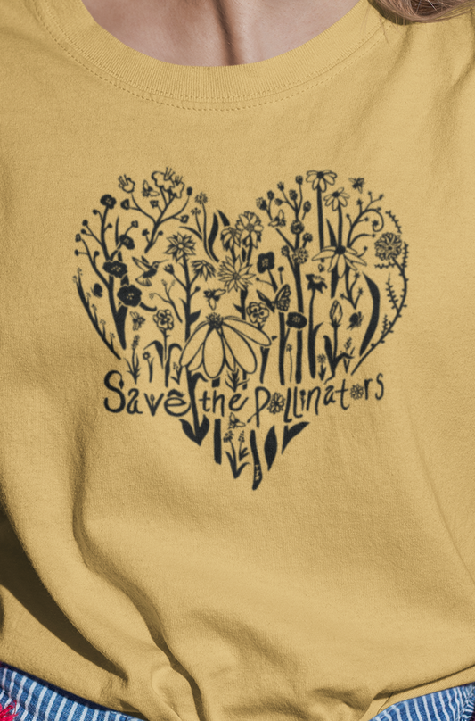 Save the Pollinators Heavyweight Unisex Tee